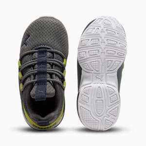 Tenis para infantes Axelion Mesh, Cool Dark Gray-PUMA Navy-Sea Kelp, extralarge